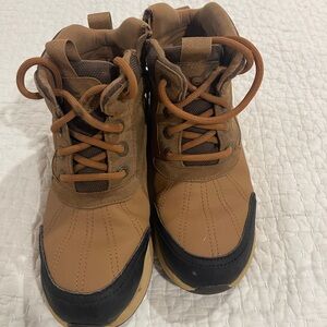 Ugg Brown and Black Lace-Up Boots